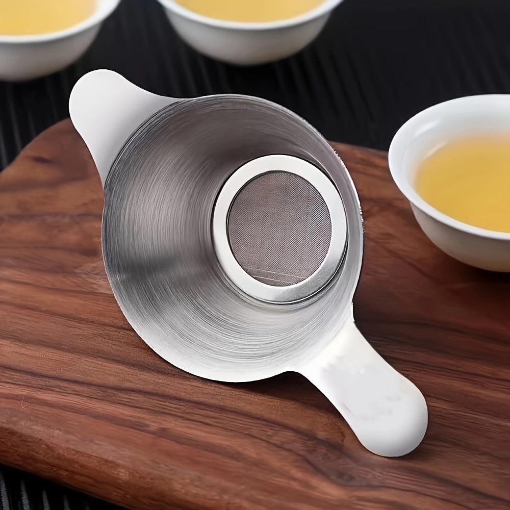 Premium Stainless Steel Tea Strainer Binaural Infuser for Loose Leaf Tea