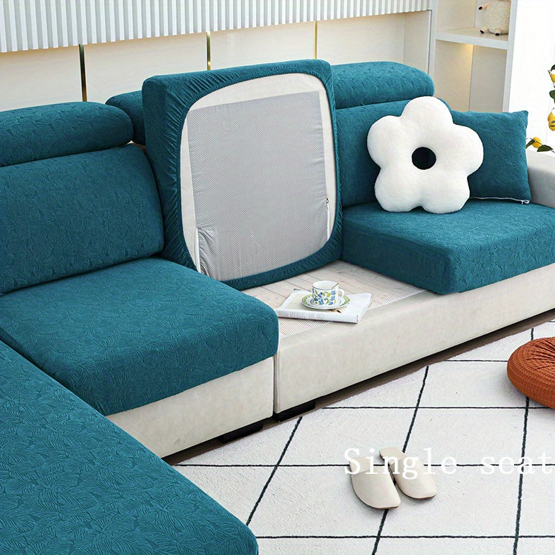 Толстый жаккардовый чехол для диванных подушек с резинкой, идеальная защита мебели для спальни, офиса или гостиной.