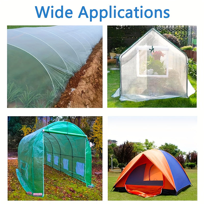 Зеленая ремонтная лента для теплиц, прозрачная, УФ-устойчивая, водонепроницаемая, с клеевым составом для сада и сельского хозяйства