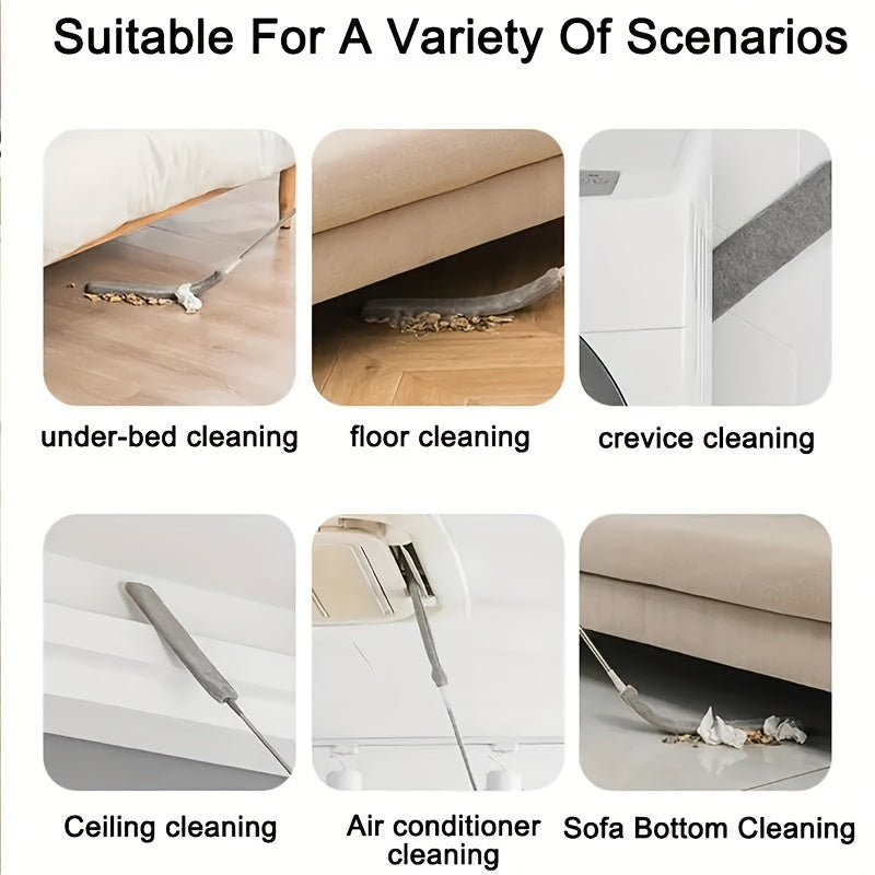 Микрофибровая щетка-утяжелитель с выдвижной ручкой для высоких потолков, вентиляторов, мебели