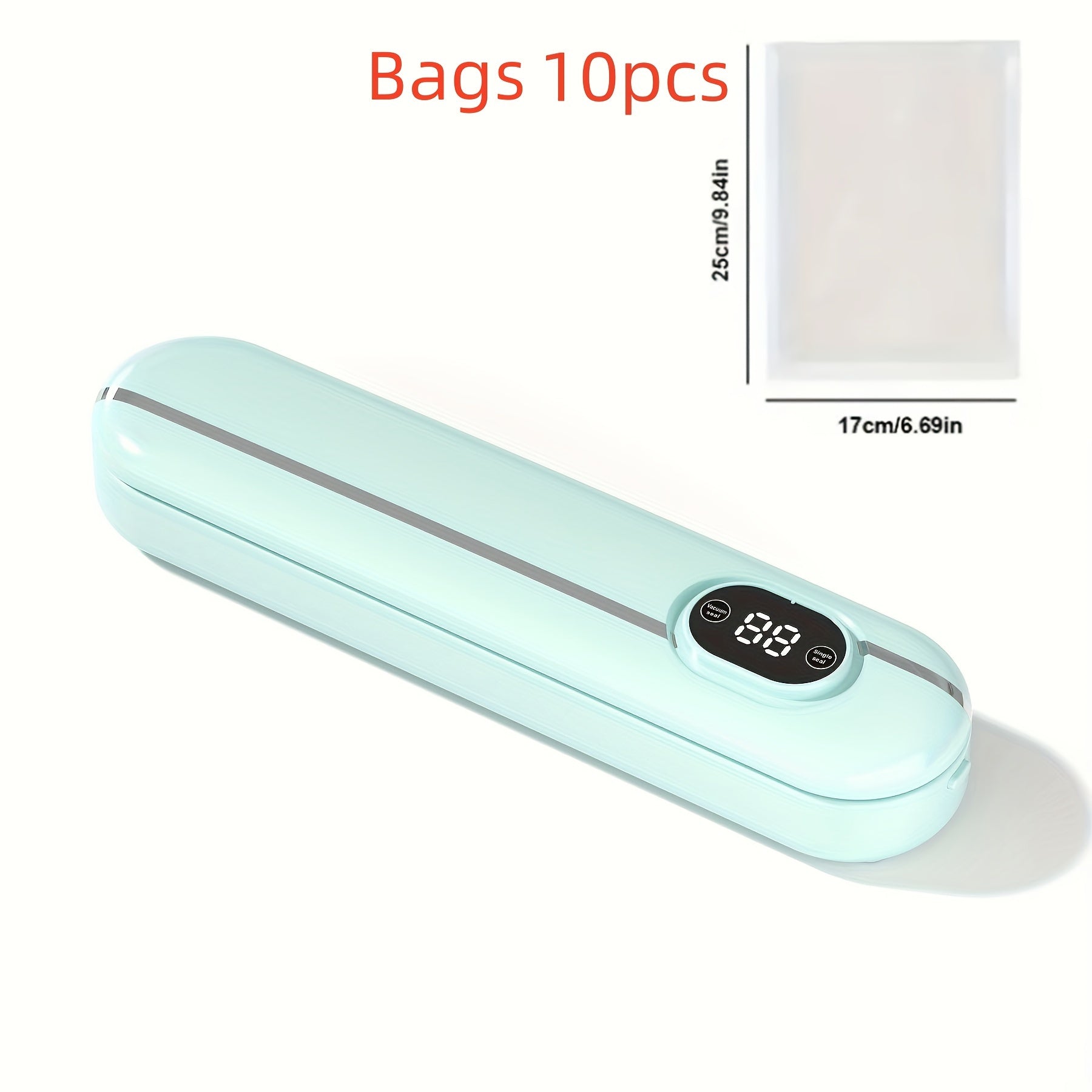 Автоматический вакуумный упаковщик для сохранения продуктов цифровой дисплей однокнопочное управление