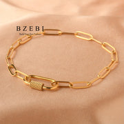 Zinapoyali po'latdan yasalgan, porloq kubik zirkoniy bilan bezatilgan bilaguzuk - allergiyaga qarshi, ayollar uchun oson sozlanadigan. | Sevgi kuni, Ona kuni, Tug'ilgan kunlar va Maxsus tadbirlar uchun ideal sovg'a | Sovg'a qutisi bilan birga keladi