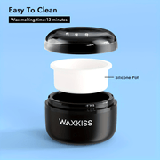 Mini Wax Heater Kit for Eyebrow, Nose and Ear Hair Removal 50g Wax Beans