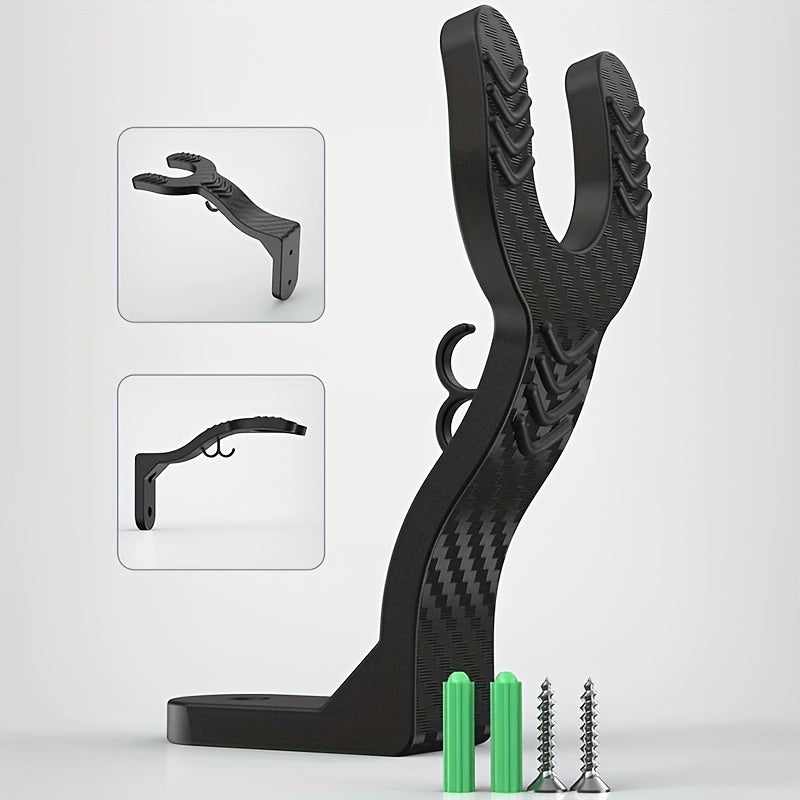 Unisex Adult ABS Wall Mount Helmet Hook Rack with Key Storage