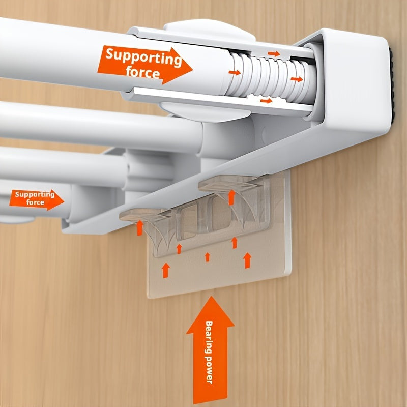 Удобные, легко устанавливаемые регулируемые пластиковые разделители — отлично подходят для организации кухни, ванной комнаты и шкафа без необходимости сверления, эластичные, идеально подходят для гардероба
