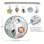 Bolalar uchun Musiqa bilan Kartun mavzusidagi Interaktiv O'yin Katta - Yumshoq Polyesterdan tayyorlangan, Ko'p rangli, Tiz cho'zish va Kognitiv rivojlanish uchun mukammal - Bolalar uchun Ta'limiy Mashq O'yinchoq.