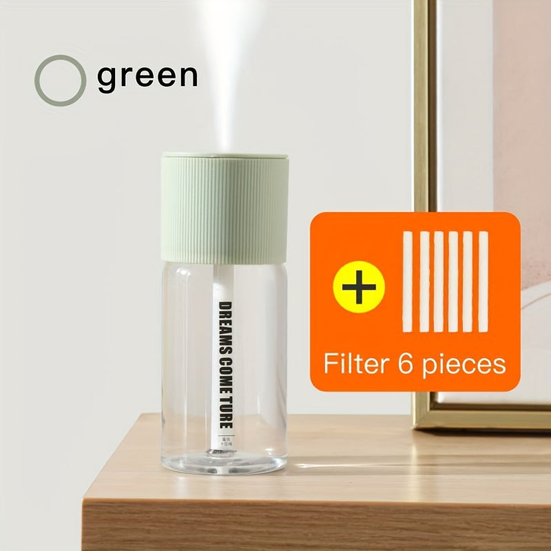 Portable USB Humidifier with Aromatherapy, Quiet, Large Mist, Auto Shut-Off