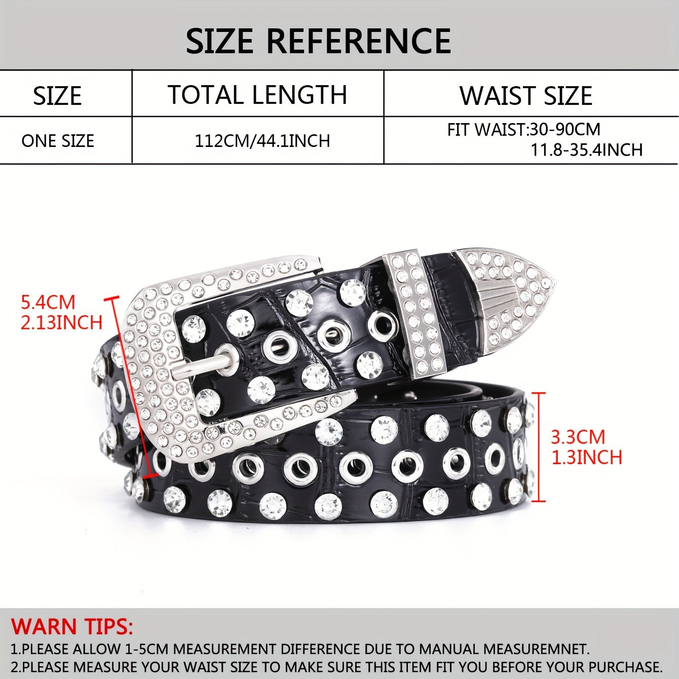 Hollow Out Rhinestone Belt for Women and Men Sparkling PU Leather Cowboy Waist Belt