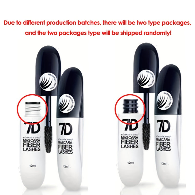 Máscara de pestañas a prueba de agua para mujer, con fibra alargadora 4D, voluminizadora, color negro, de larga duración
