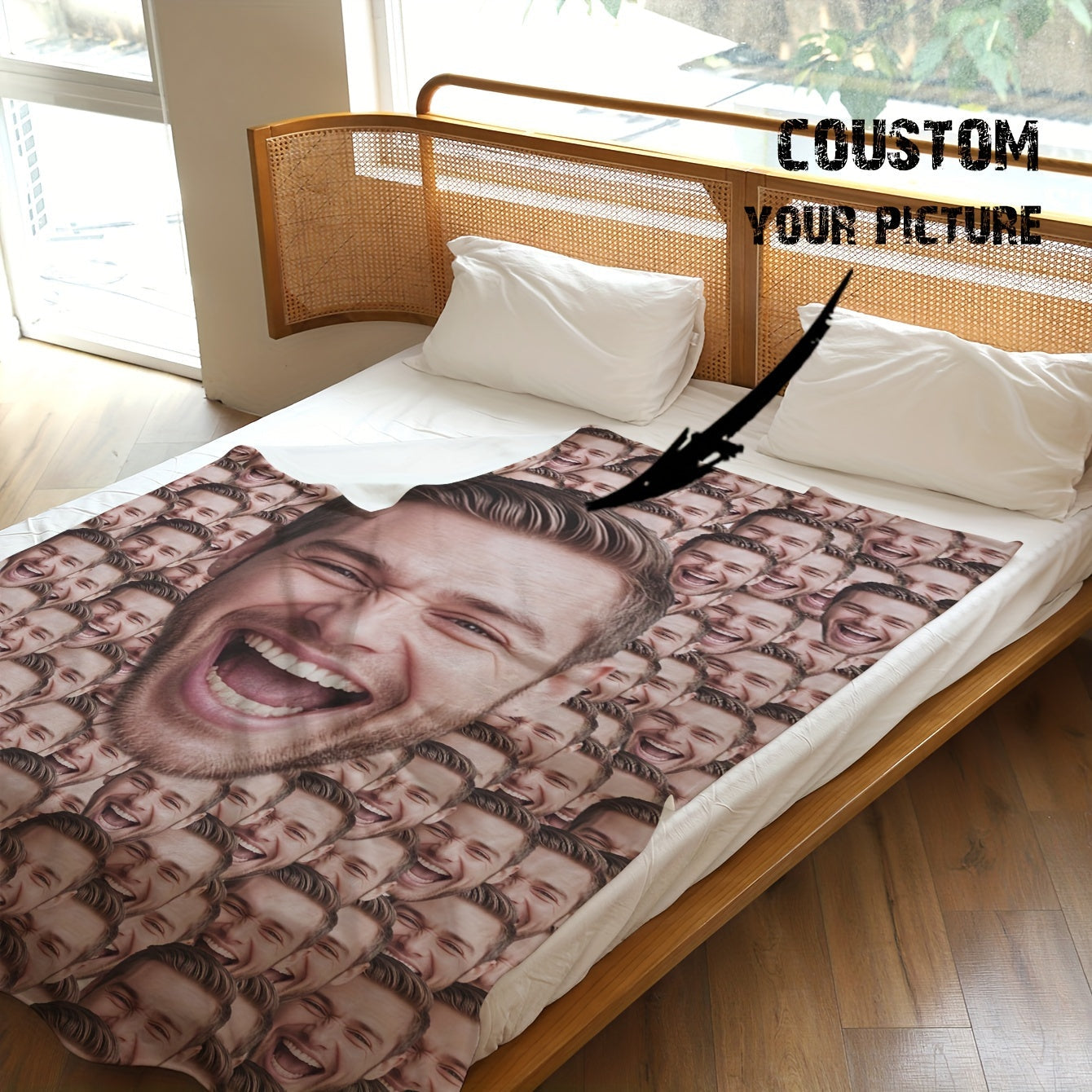 Personalized Photo Blanket Flannel Throw Ultra Soft Cozy for Graduation