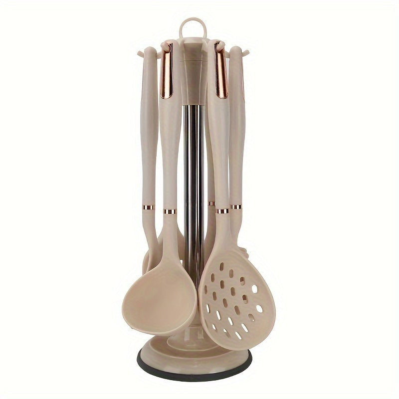 7-Piece Silicone Kitchen Utensil Set Non-Stick Heat-Resistant Cooking and Baking Tools