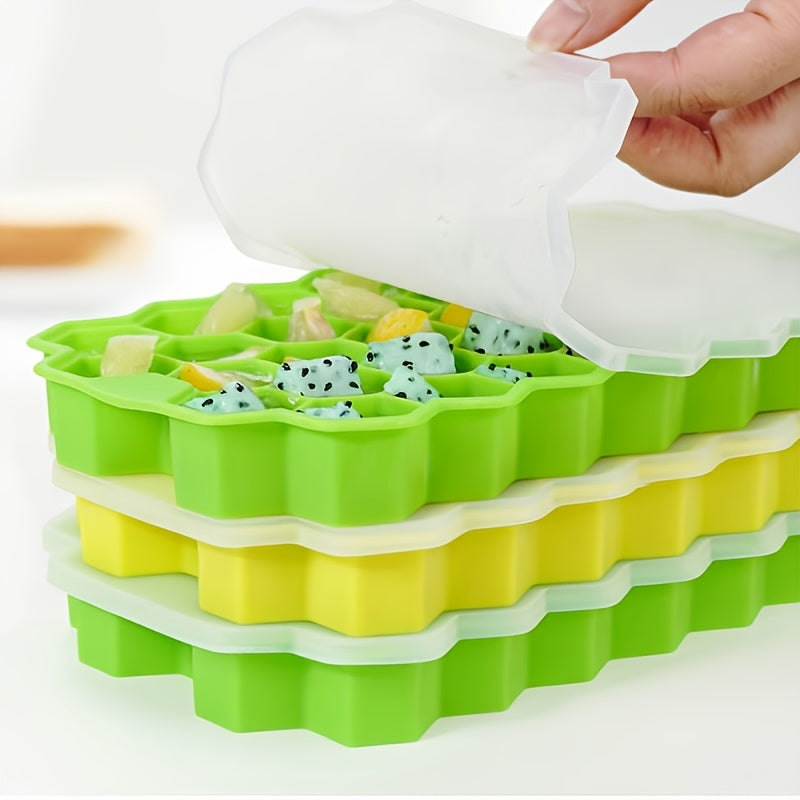 Silicone Honeycomb Ice Tray 37 Compartments Reusable for Ice, Chocolate, Candy