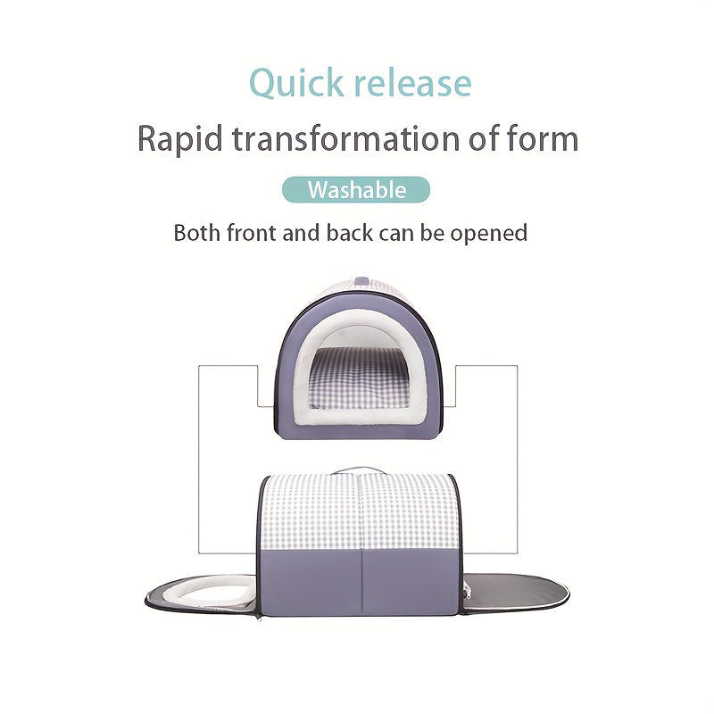 Modern Oxford Cloth Pet Bed for Cats and Dogs in Multiple Sizes