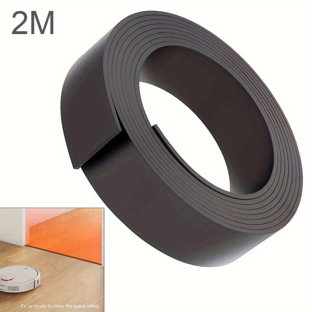 2-Meter Magnetic Boundary Strip for Robot Vacuum Virtual Wall Tape