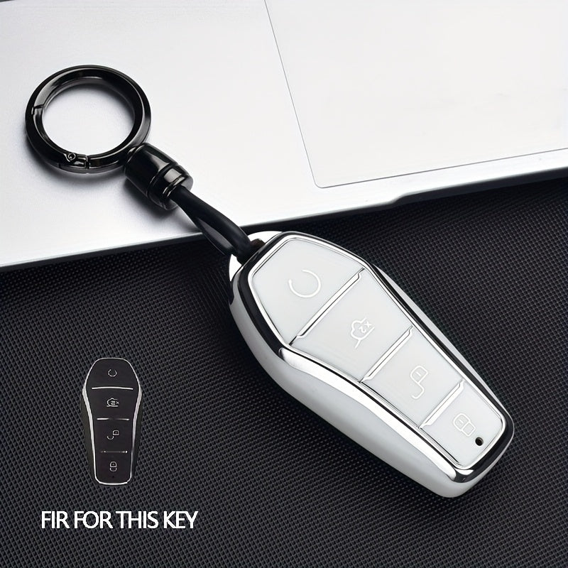 Car Key Cover TPU Durable Anti-Drop Smart Remote Protector for Vehicle