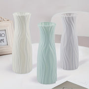 Ceramic Look Plastic Vase for Home and Office Decor