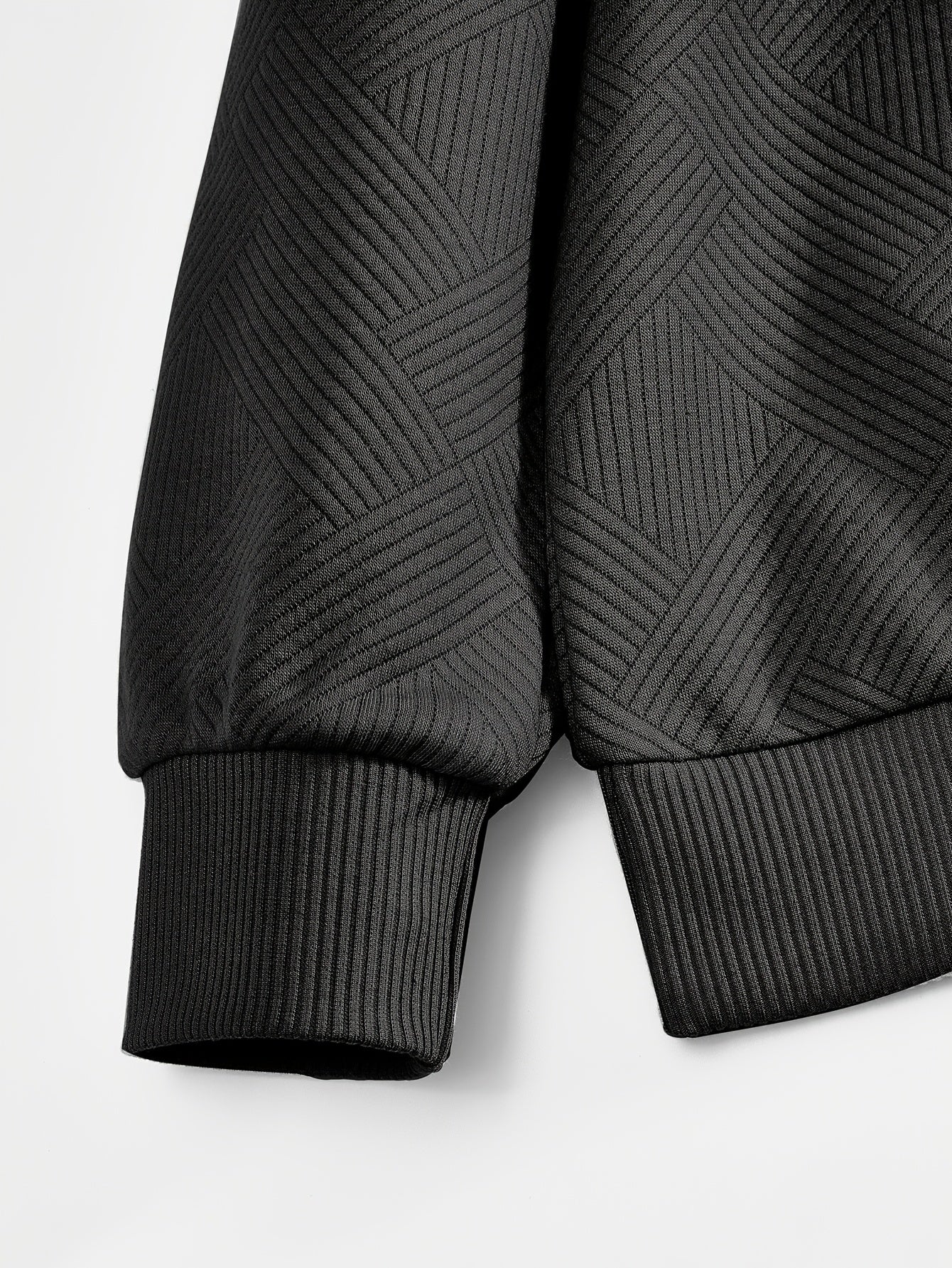 Мужской зиппер-свитшот с длинным рукавом, осень-зима, американский стиль, геометрический узор