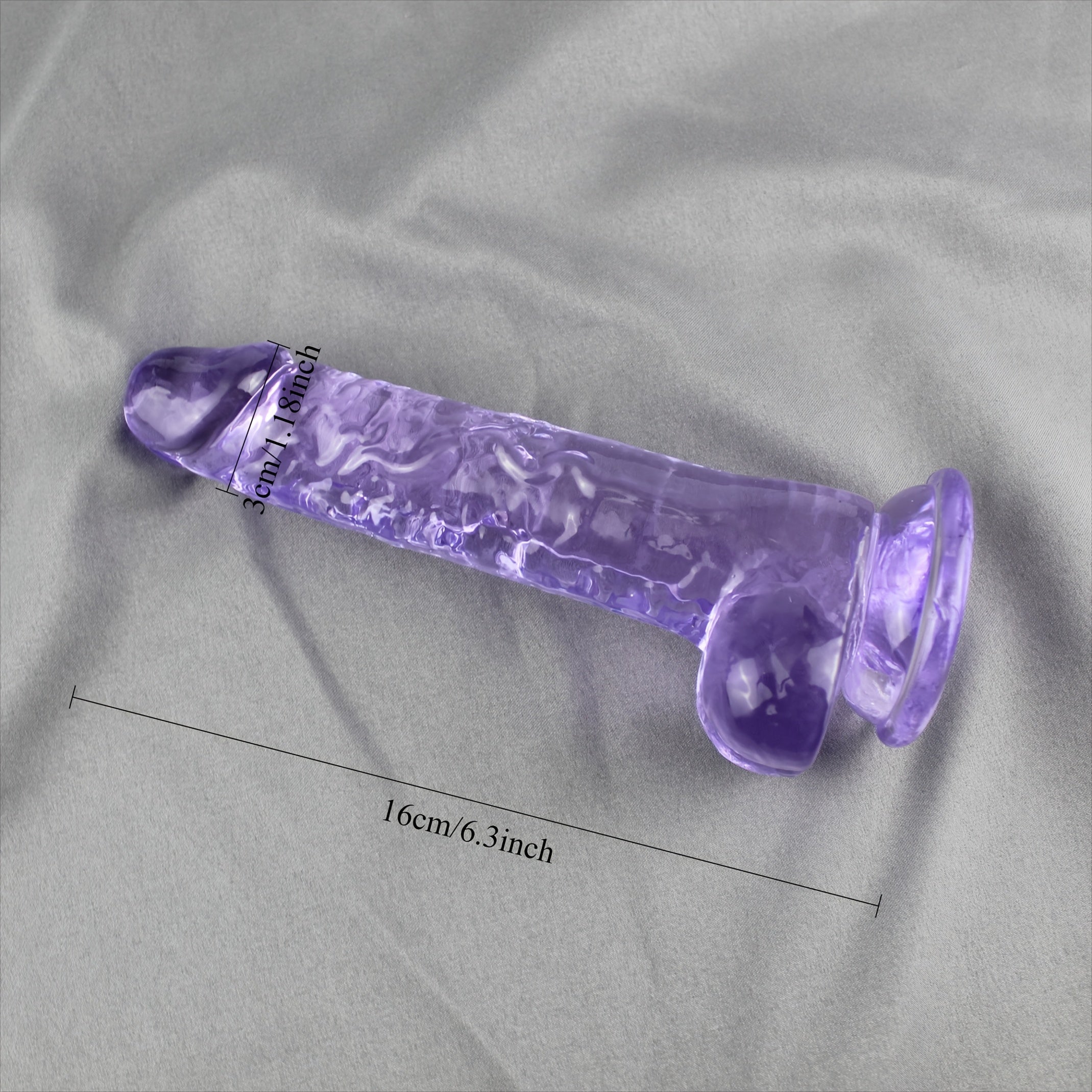 Realistik Silikon Dildo suyuqlik bilan Vaginal va Anal Stimulyatsiya uchun