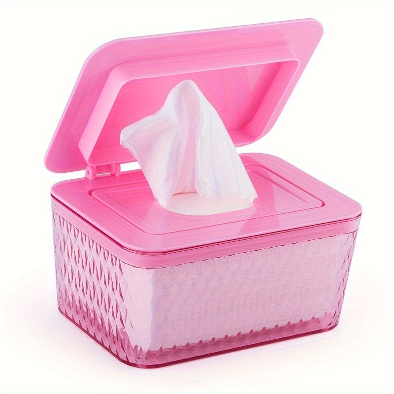 Large Capacity Wipes Dispenser Box with Dustproof Lid for Diaper Wipes