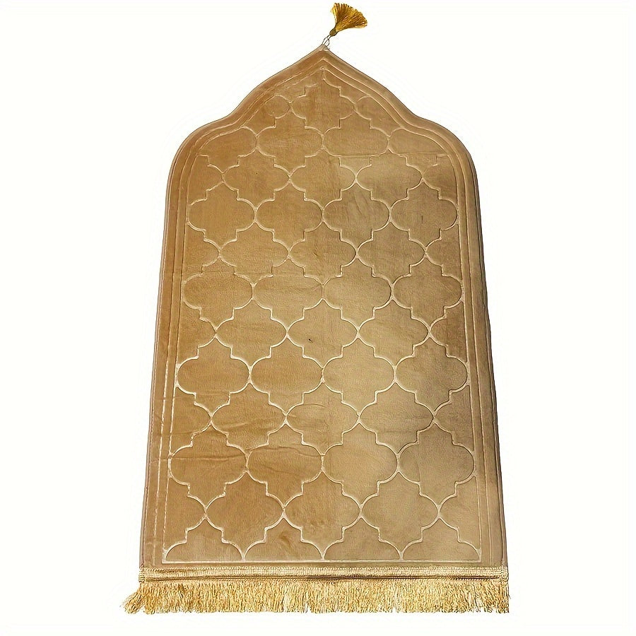 Outdoor Prayer Mat with Tassel Design Non-Slip Durable and Comfortable for Home and Garden