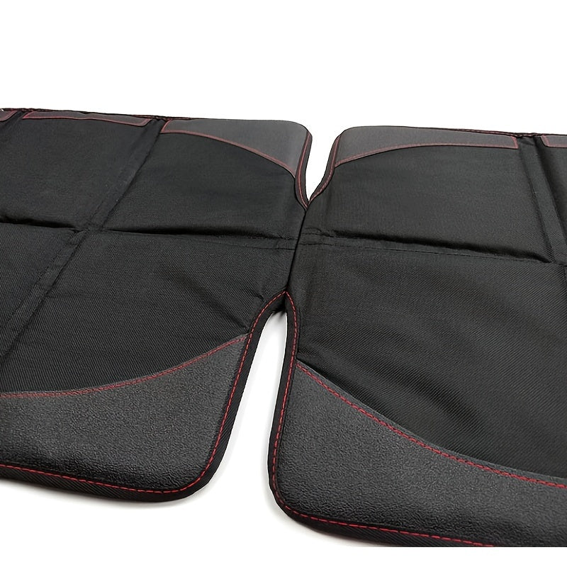 Large Size Car Seat Protector 600D Fabric Thick Padding Storage Pockets