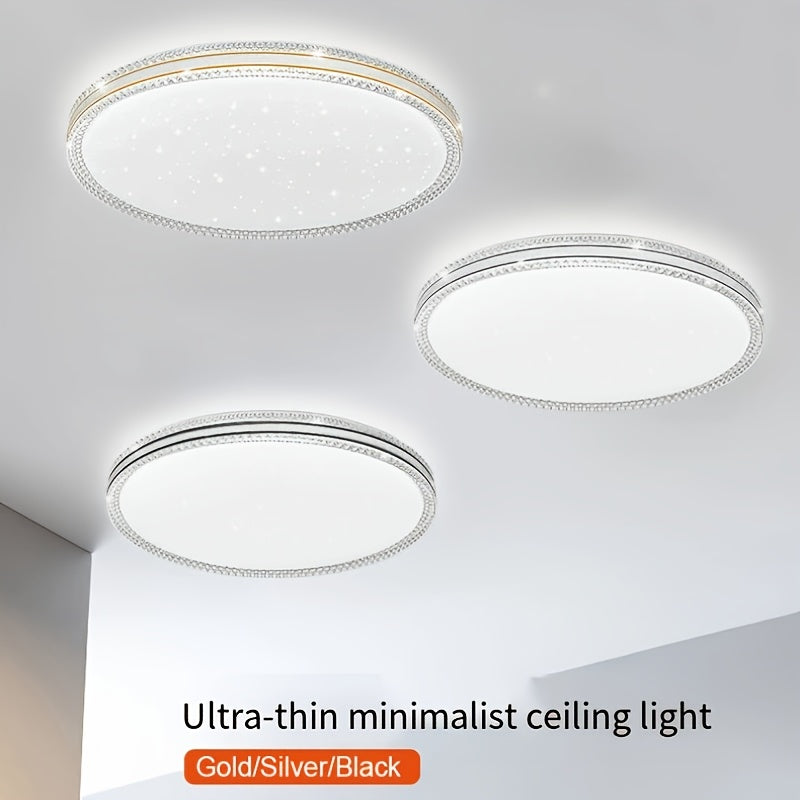 12.6 Inch LED Ceiling Light Fixture for Bedroom Kitchen Bathroom Hallway Daylight White 6000K
