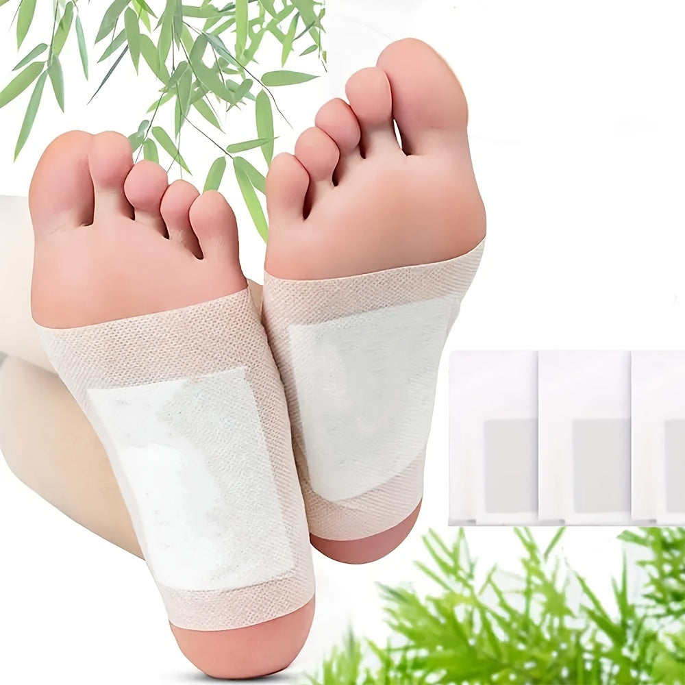 Deep Cleaning Foot Patches 10/20/40pcs Bamboo Mugwort Ginger Powder Breathable Adhesive