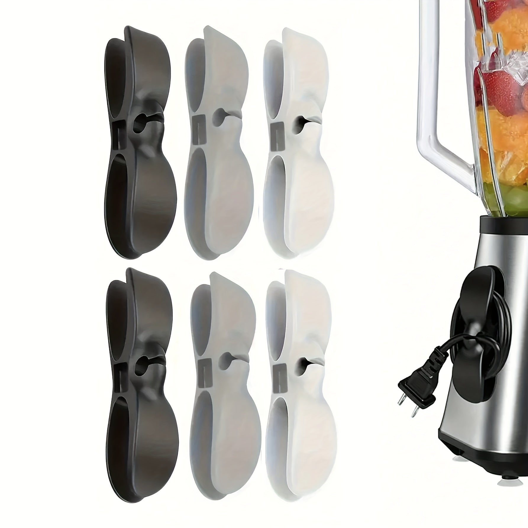 4/6pcs Cord Organizer Wall Mount for Kitchen Storage Household Appliances