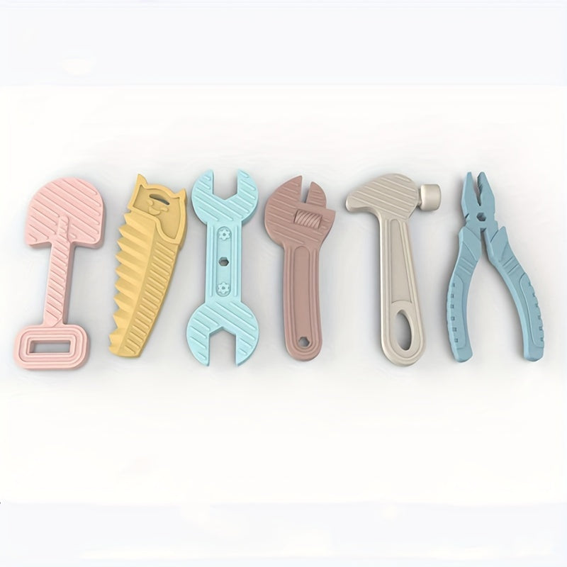 Baby Silicone Toy Set for Easter Soft Safe Toys with Hammers Wrenches and Pliers