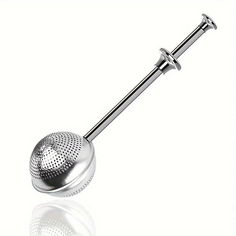 Telescopic Round Ball Tea Infuser Stainless Steel Loose Leaf Tea Strainer Long Handle
