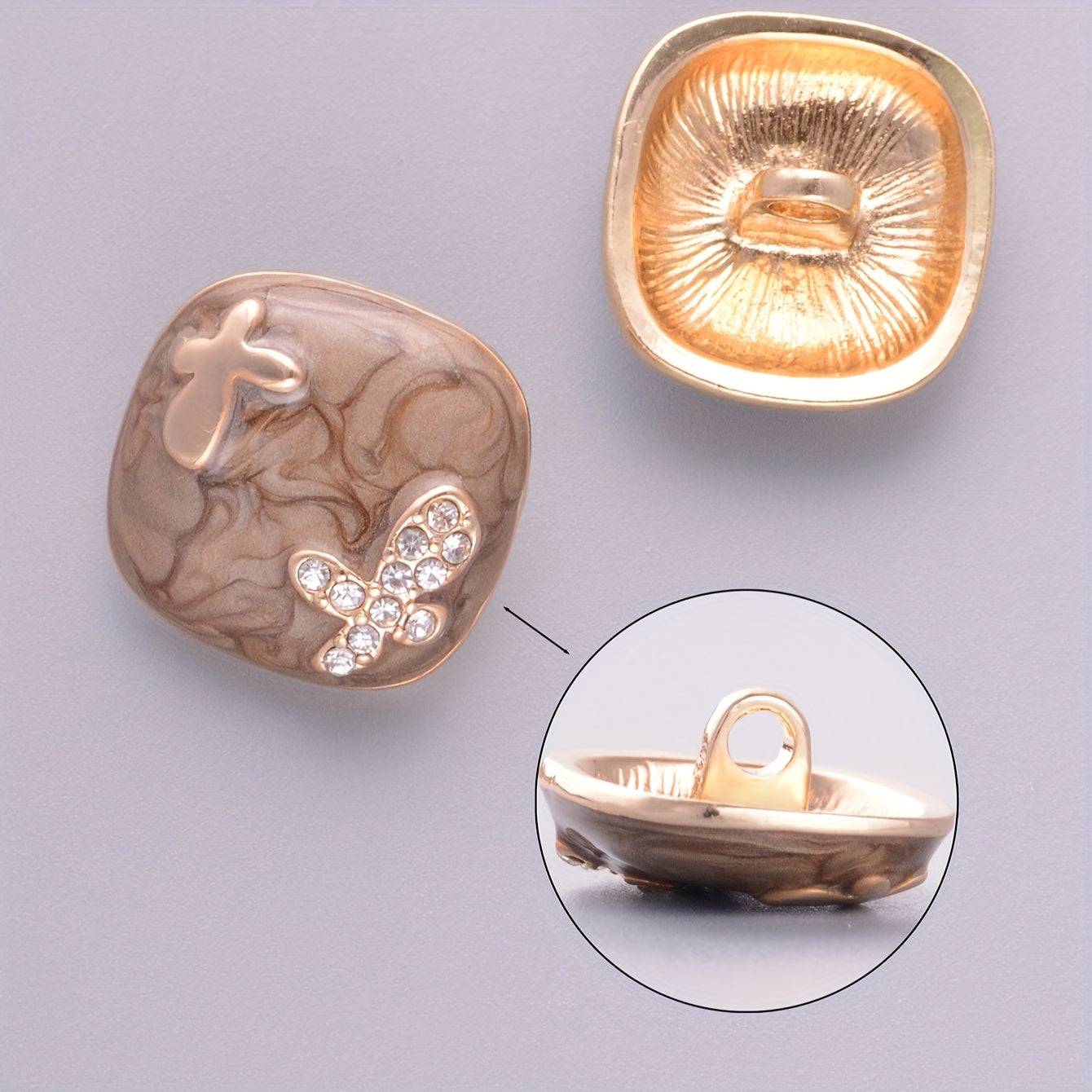 Vintage ilhomlantirilgan alloy tugmalar 5-to'plam ayollar kiyimlari uchun DIY fasteners retro uslub