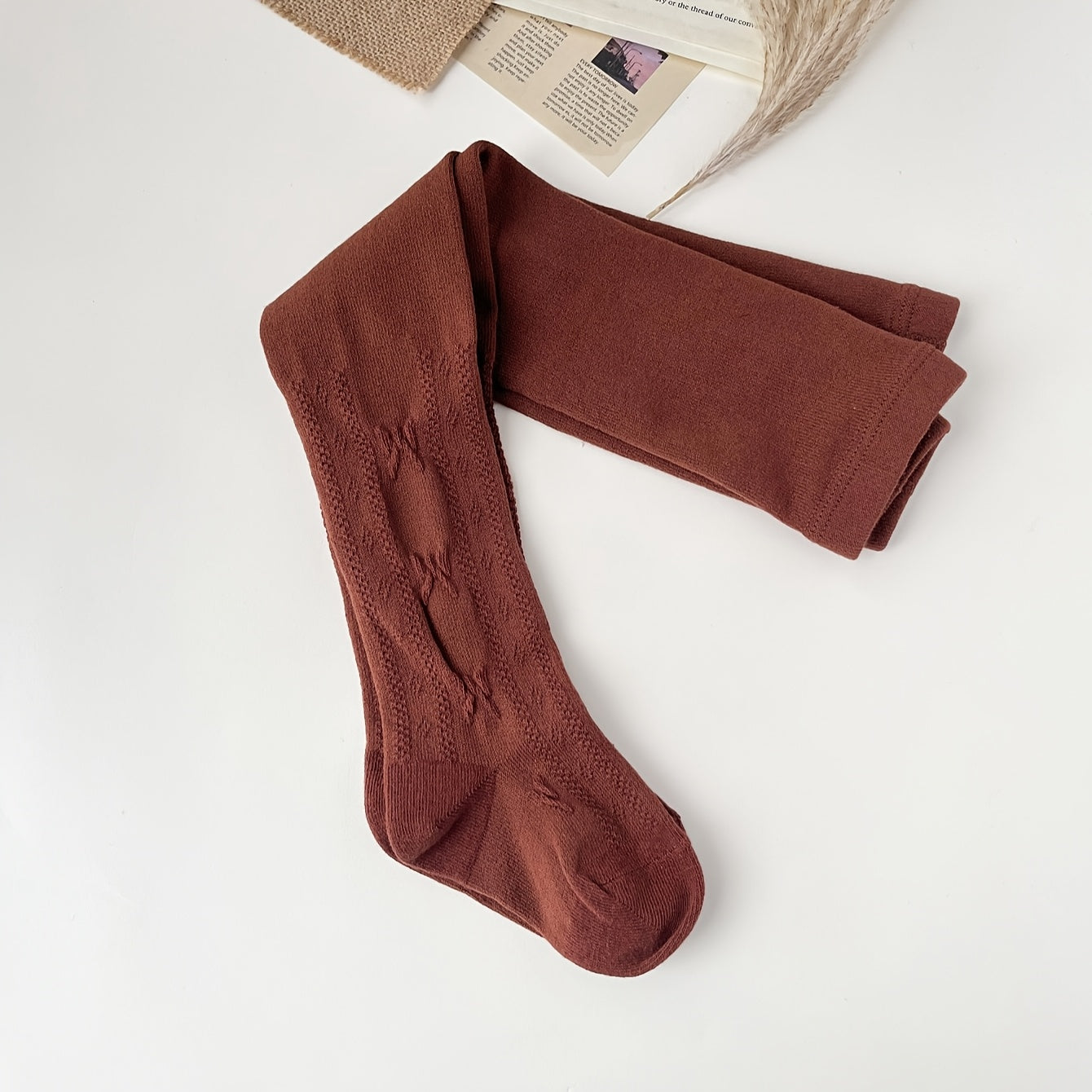 Girls' 3-Pack Bow-Knot Pattern Tights Polyester Knit All-Season