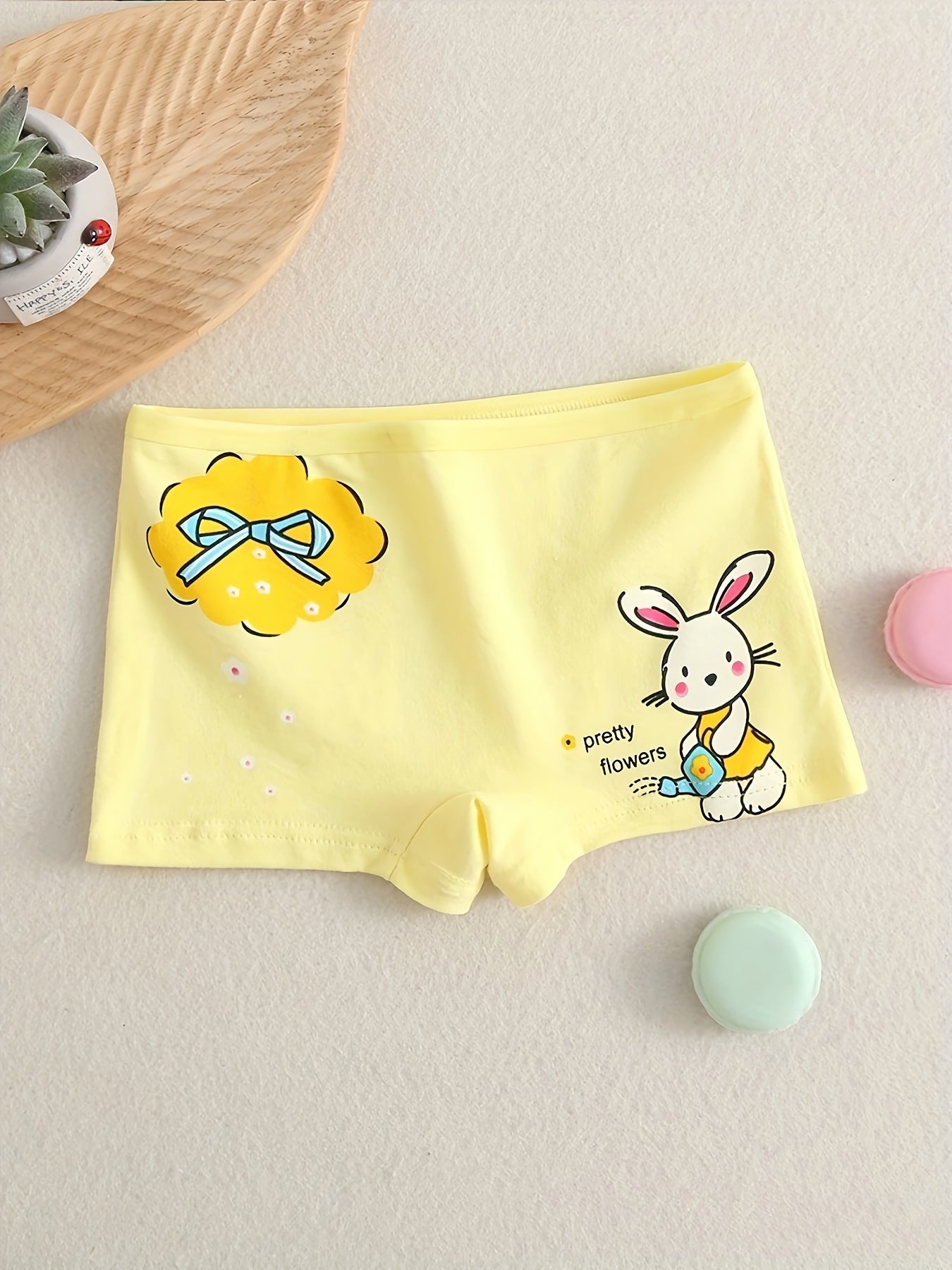Girls' Boyshorts Set of 6 Cotton Breathable Casual Underwear for Kids