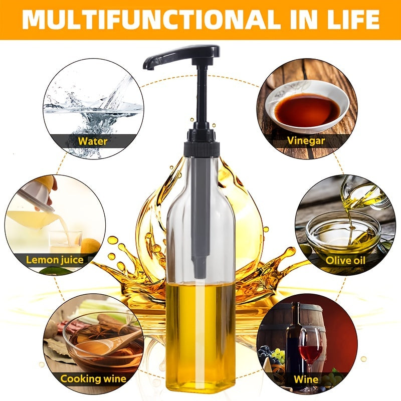 2 piezas de dispensador de bomba para botellas de jarabe de café, especias y aceite de 25.4 Oz