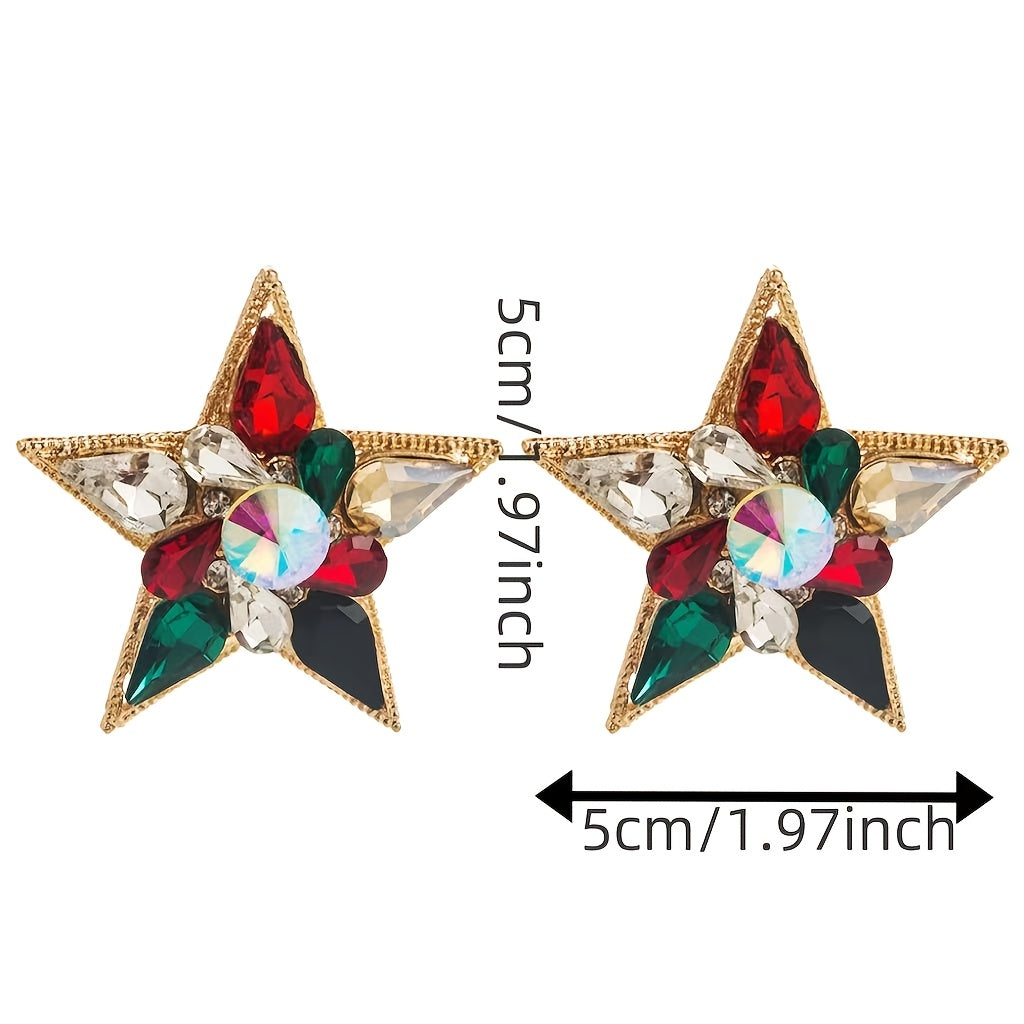Vintage Alloy Yulduz Moshinalari Besh Nuqtali Dizayn - Kundalik Kiymak yoki Sovg'a Berish Uchun Nafis va Ko'p Qirrali Buyum