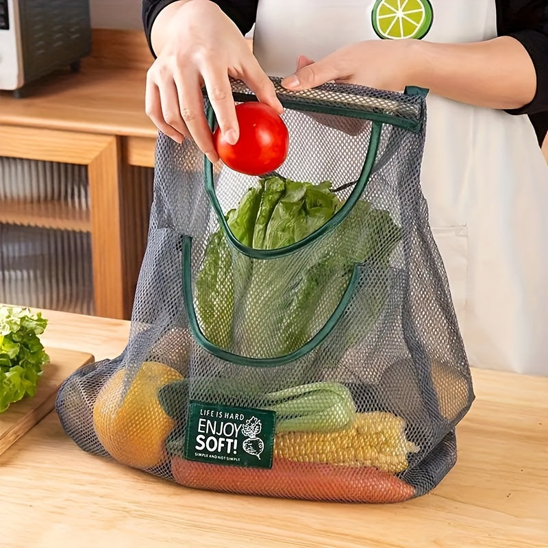 Mesh Kitchen Storage Bag Large Capacity for Fruits and Vegetables