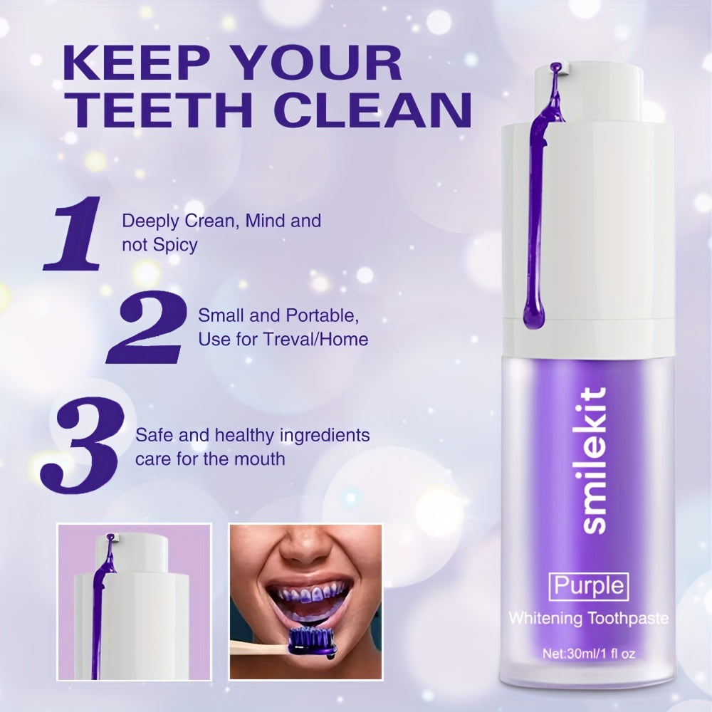 Pasta de dientes Purple Mint para limpieza profunda y aliento fresco