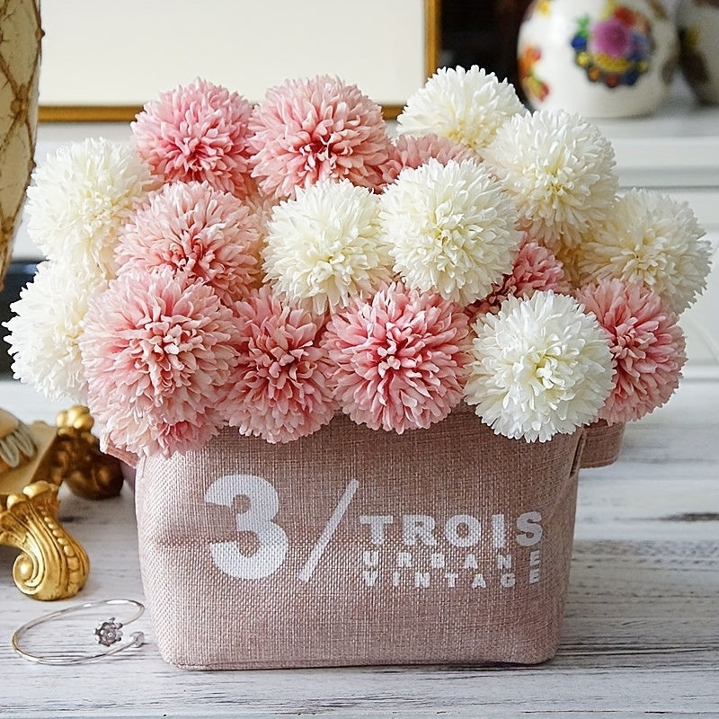 5pcs Artificial Dandelion Flower Bouquets for Wedding Party Home Decor