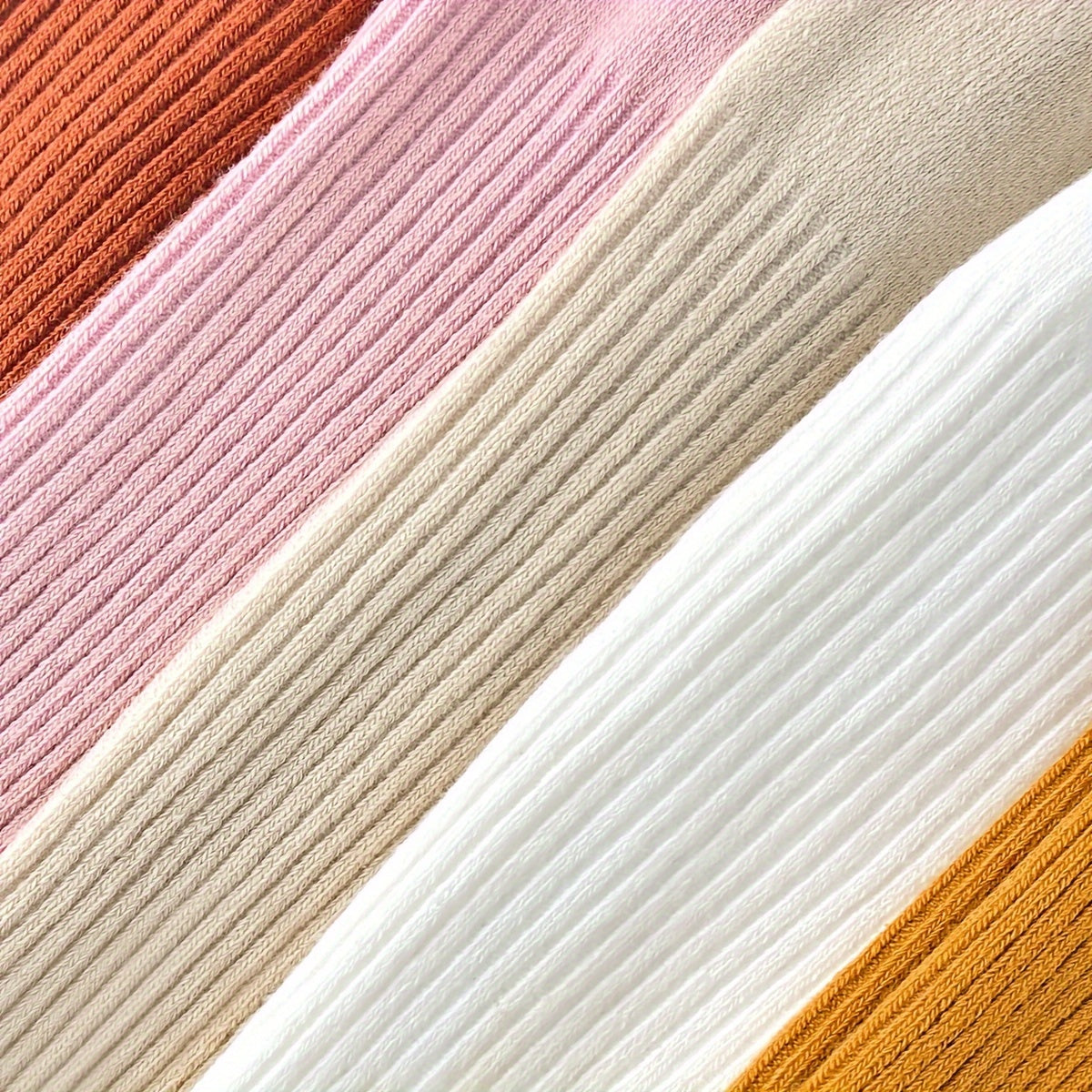 Baby Girls' Solid Color Pantyhose 7 Pairs All-Season for Dancing and Sports