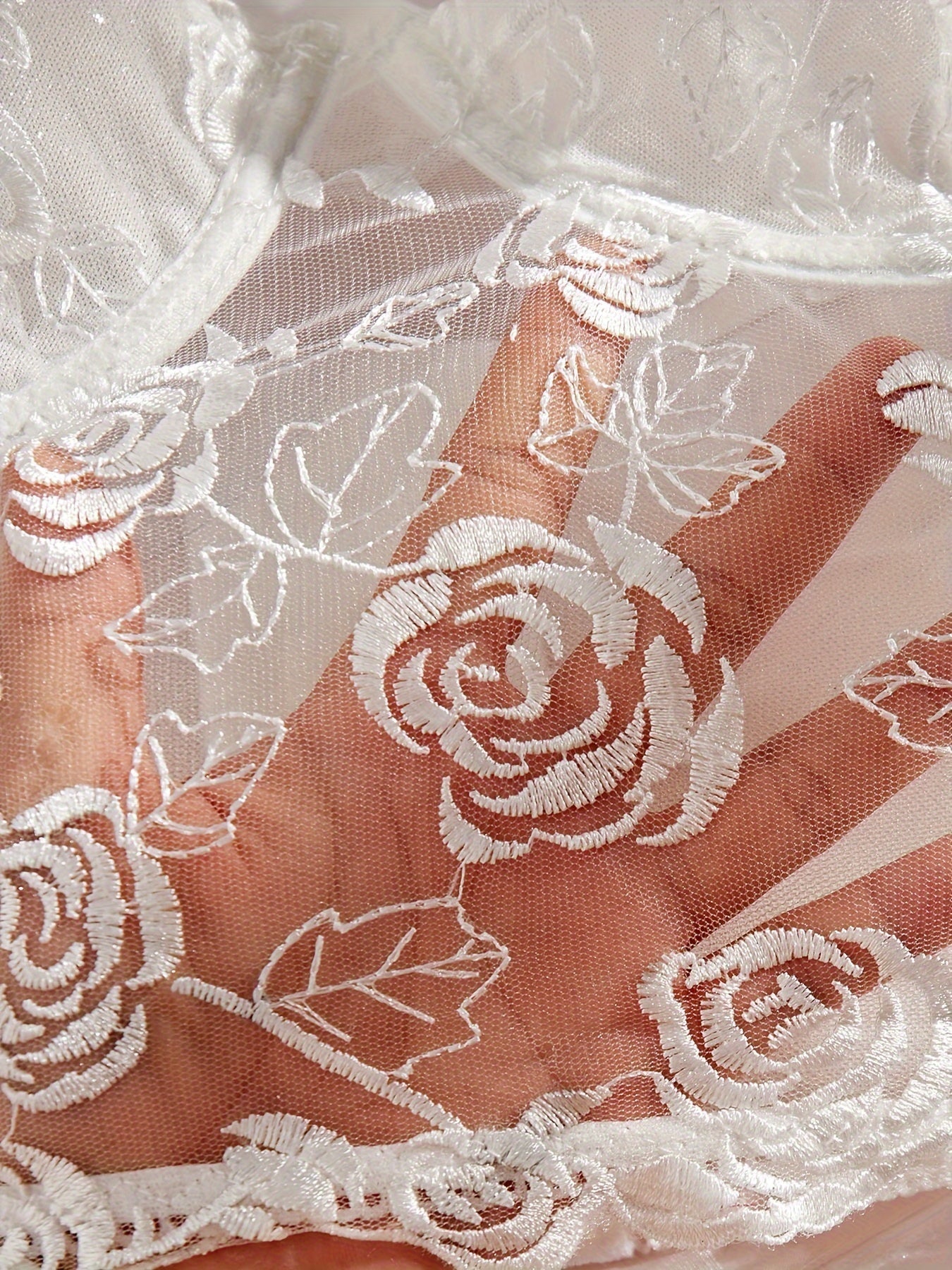 Women's Lace Satin Underwire Push-Up Bra for Everyday Wear