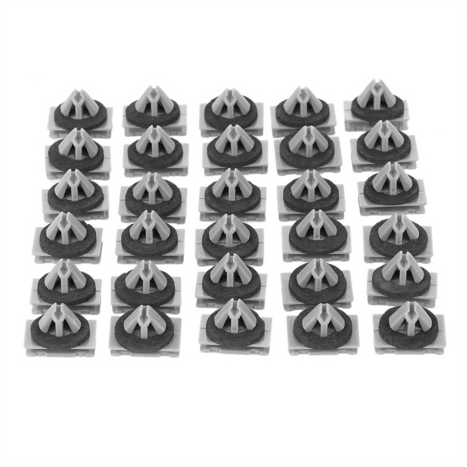 30 piezas de clips de moldura de rocker de plástico, clips para guardabarros, clips para exterior de automóviles