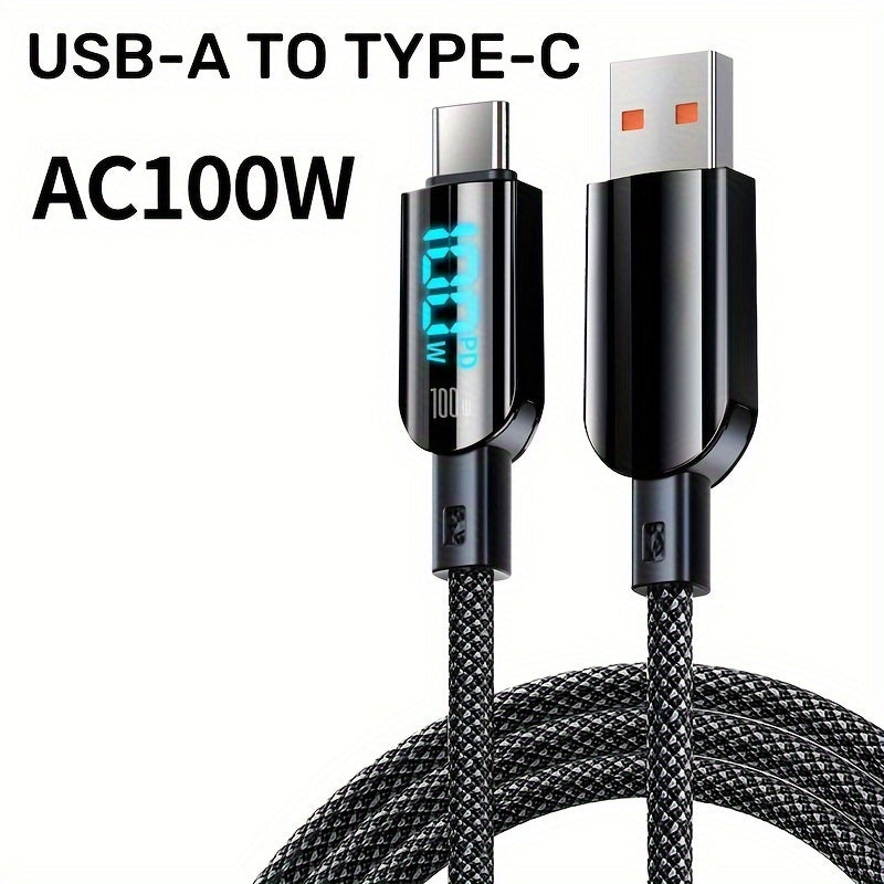 Tez zaryadlash imkoniyatiga ega, real vaqt rejimida raqamli ko'rsatkichga ega to'quv ma'lumotlar kabeli, yuqori tezlikda uzatishni qo'llab-quvvatlaydi, 100W USB-A dan Type-C ga va 60W Type-C dan Type-C ga, turli interfeys variantlari bilan.