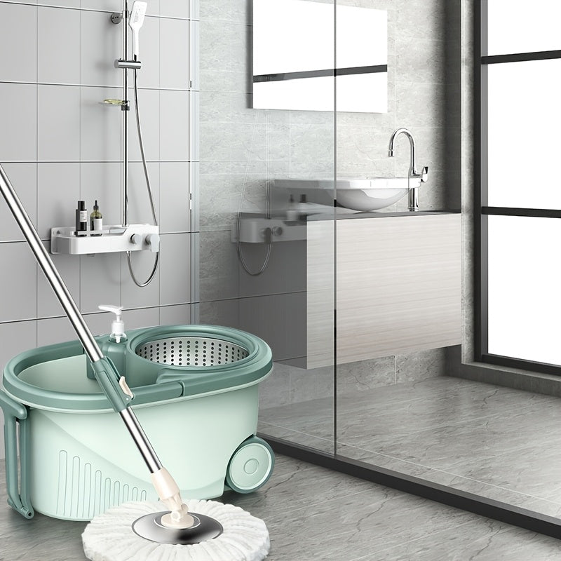 Spin Mop and Bucket Set with 360° Rotating Mop, Ultrafine Fiber Head