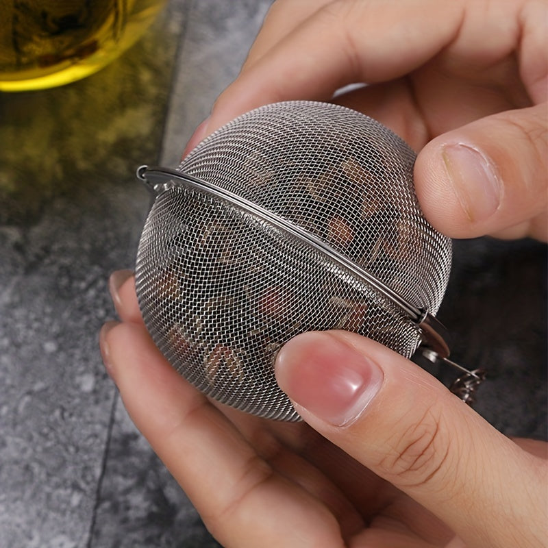 Metal Mesh Tea Infuser, Reusable Food Grade Strainer for Loose Leaf Tea and Spices