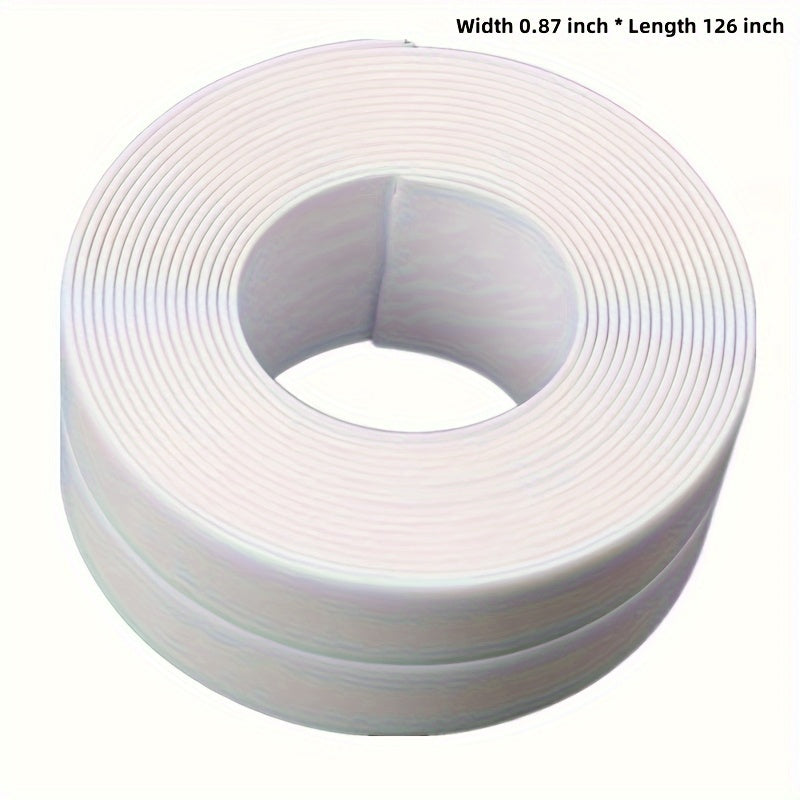 White Waterproof Caulk Tape for Bathroom and Toilet Self-Adhesive Sealant Strip for Bathtub Sink Wall Edges