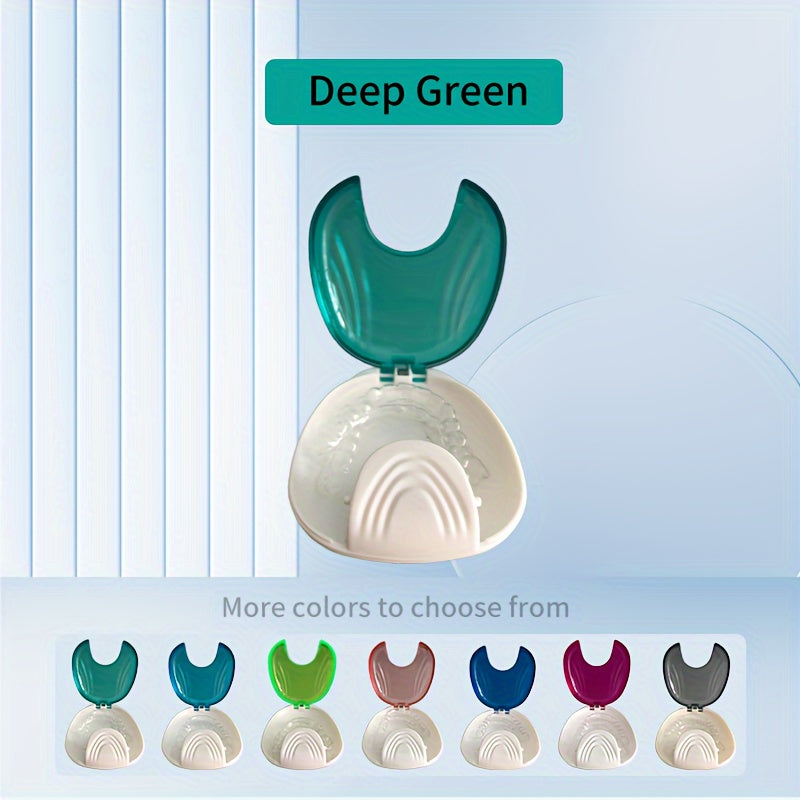 Dental Brace Storage Box Shell Design Retainer Case Denture Holder Multi-Color