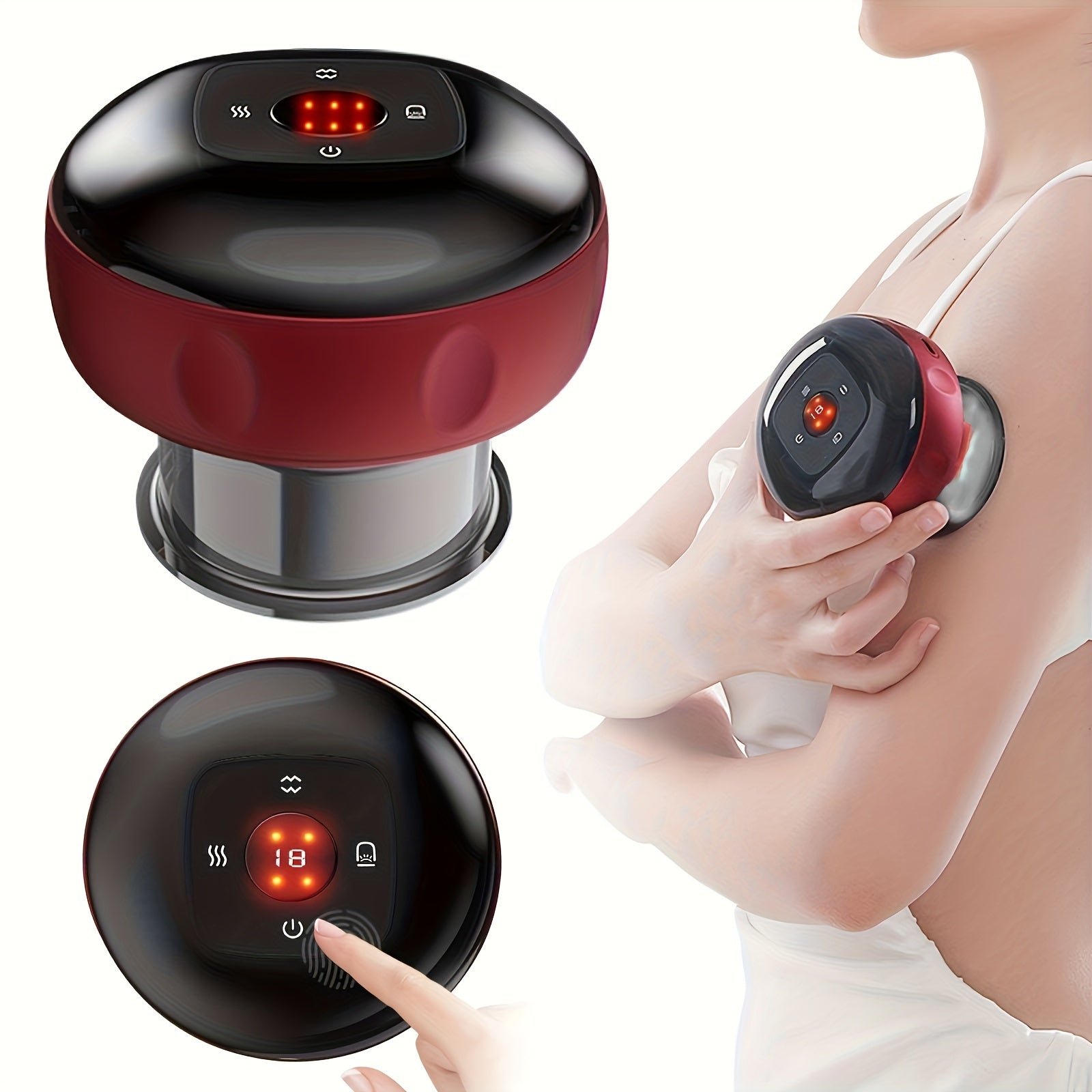 Smart Vacuum Cupping Massager for Home and Travel Suitable for Men and Women