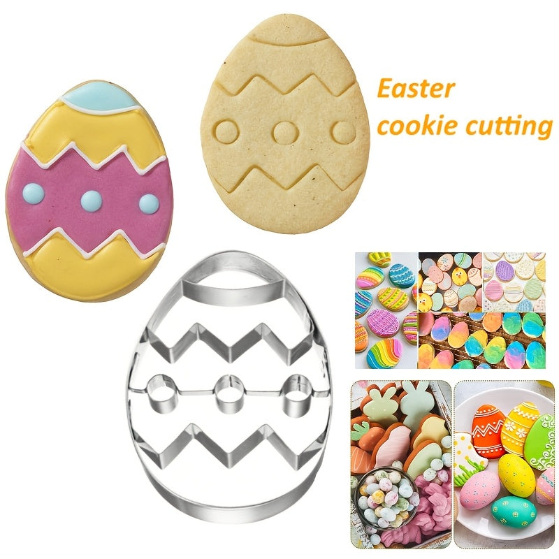 Easter Cookie Cutter Stainless Steel Egg Mold for Baking and Clay Sculpting