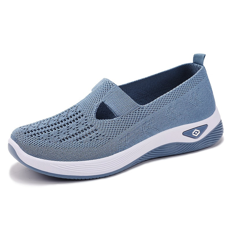 Women's Mesh Slip-On Sneakers Lightweight Breathable Walking Shoes