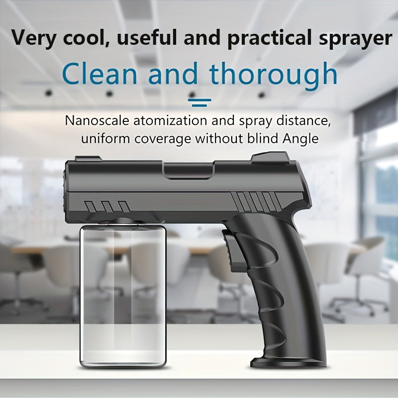 Nano Mist Spray Gun USB Rechargeable Water Atomizer with 1200mAh Battery for Cleaning